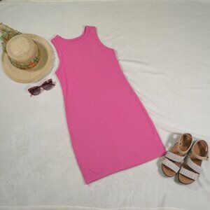 A New Day Pink Ribbed Tank Dress XS